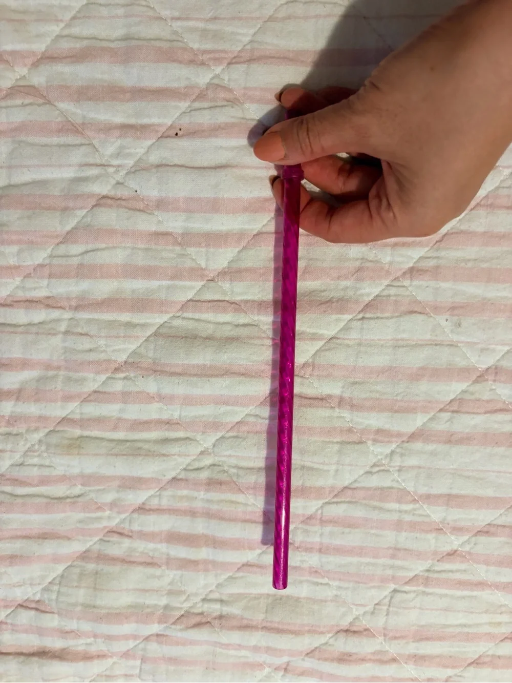 LIKE NEW LTD EDITION Starbucks Metallic Fuchsia Studded Tumbler with Straw